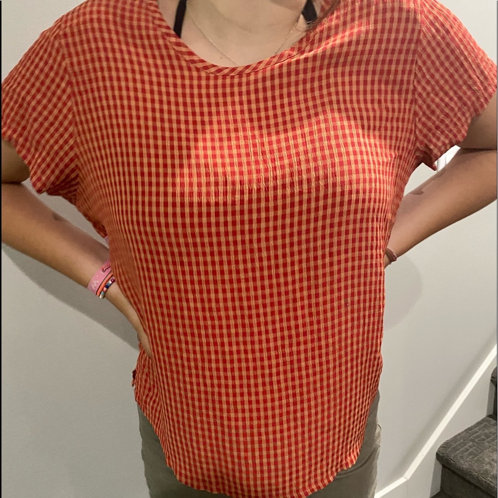 Flax Red/Orange Blouse